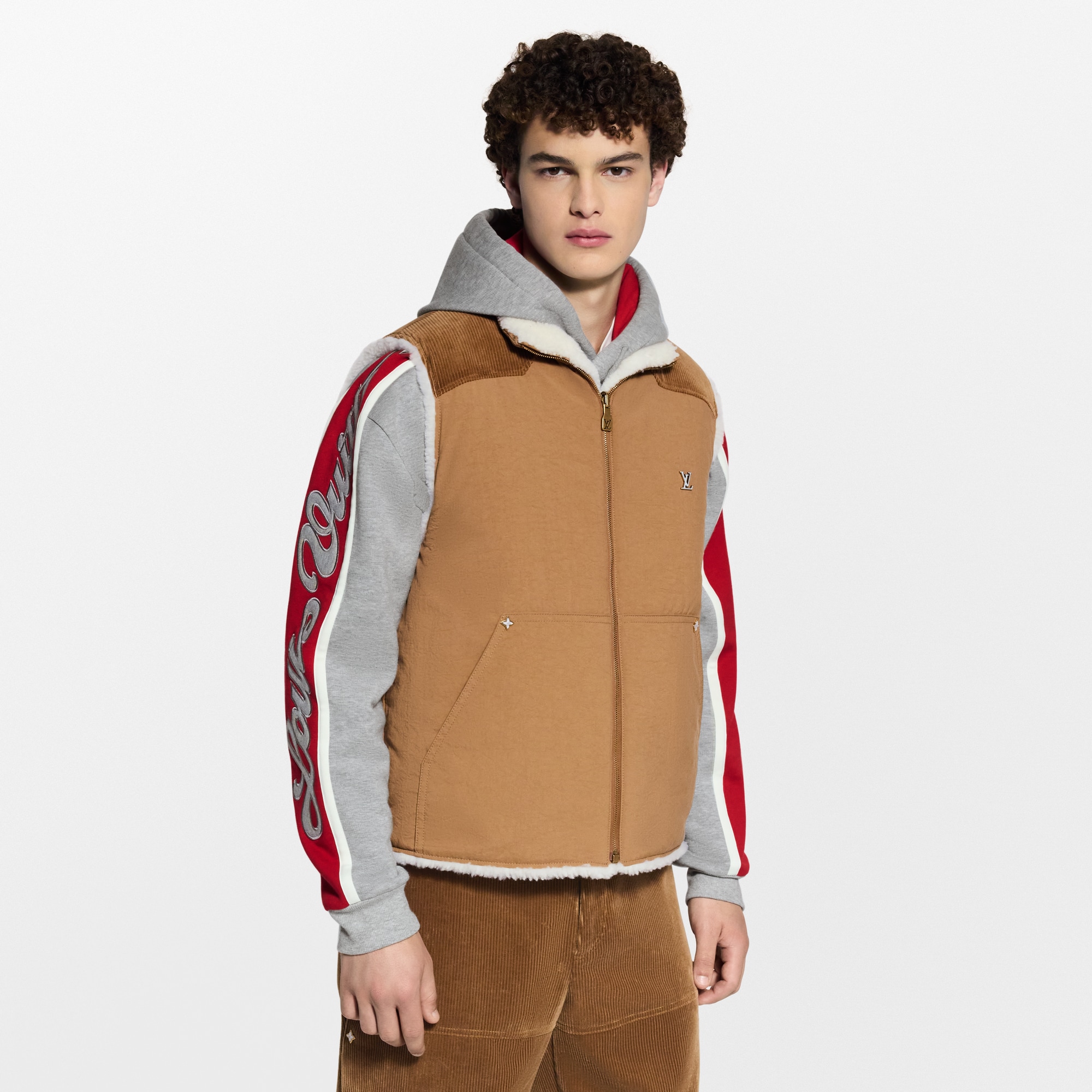 Monogram Shearling Mix Reversible Gilet - For Men | LOUIS VUITTON